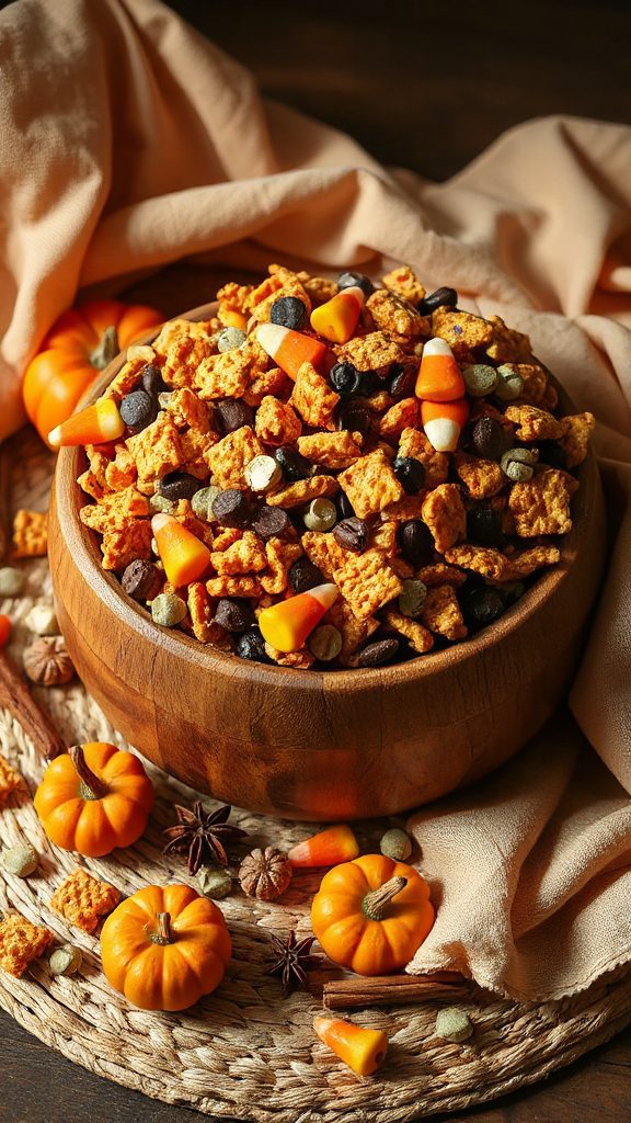 festive pumpkin spice snack
