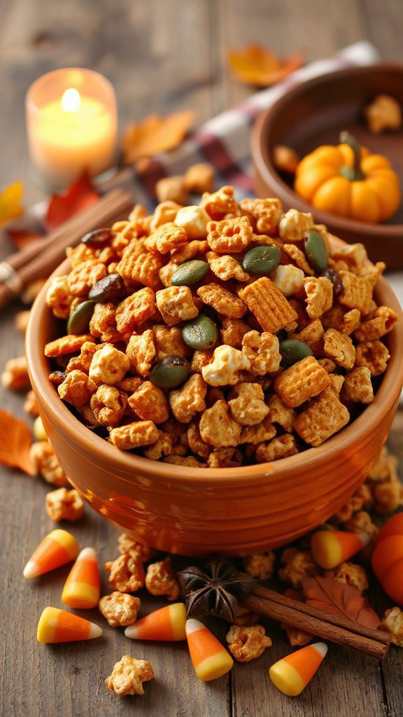 festive pumpkin spice snack
