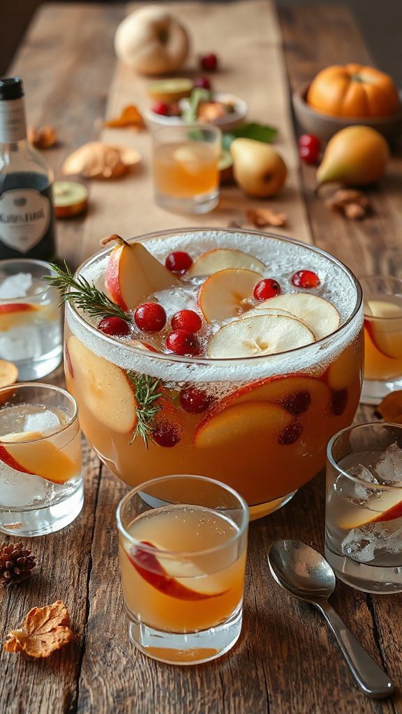 festive sparkling apple punch