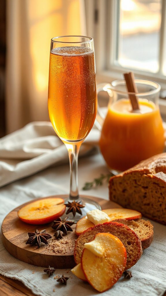 festive spiced apple cocktail