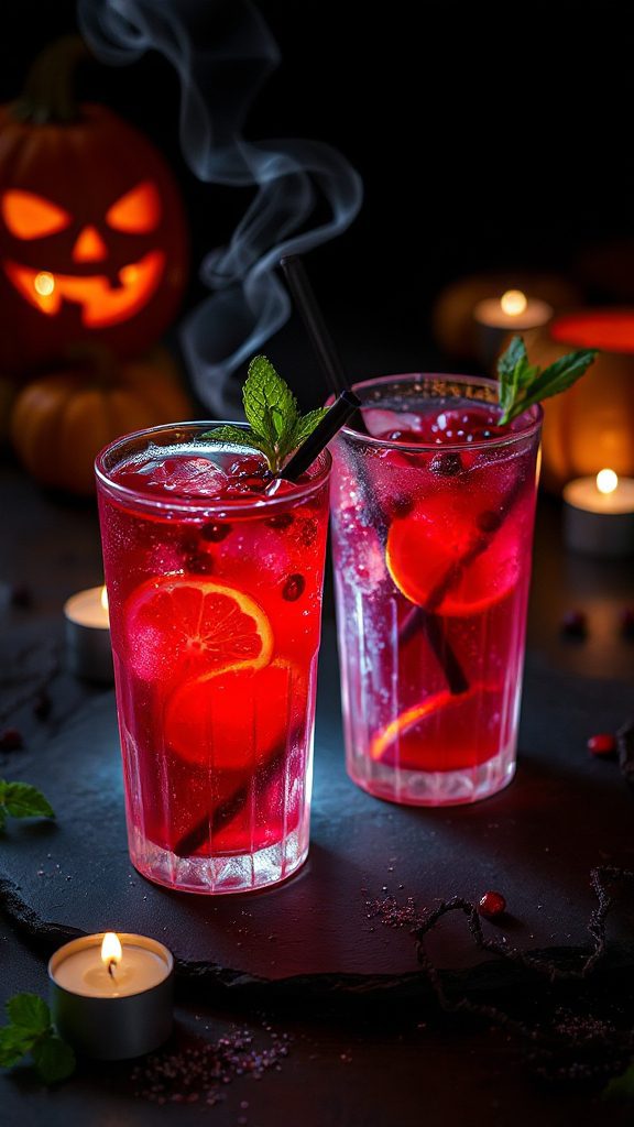 fiery red vodka cocktail