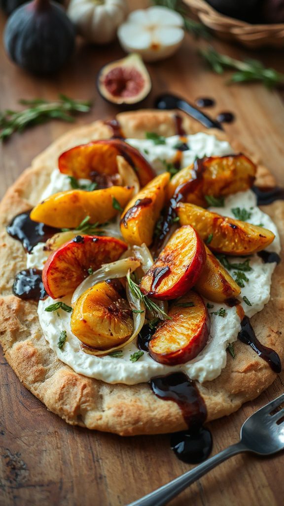 fig and apple flatbread