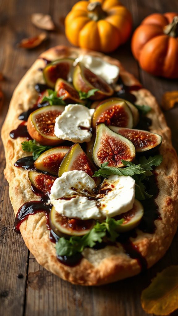 fig apple goat cheese flatbread