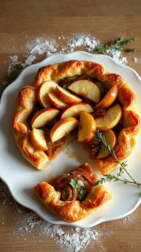 flavorful caramelized onion tart
