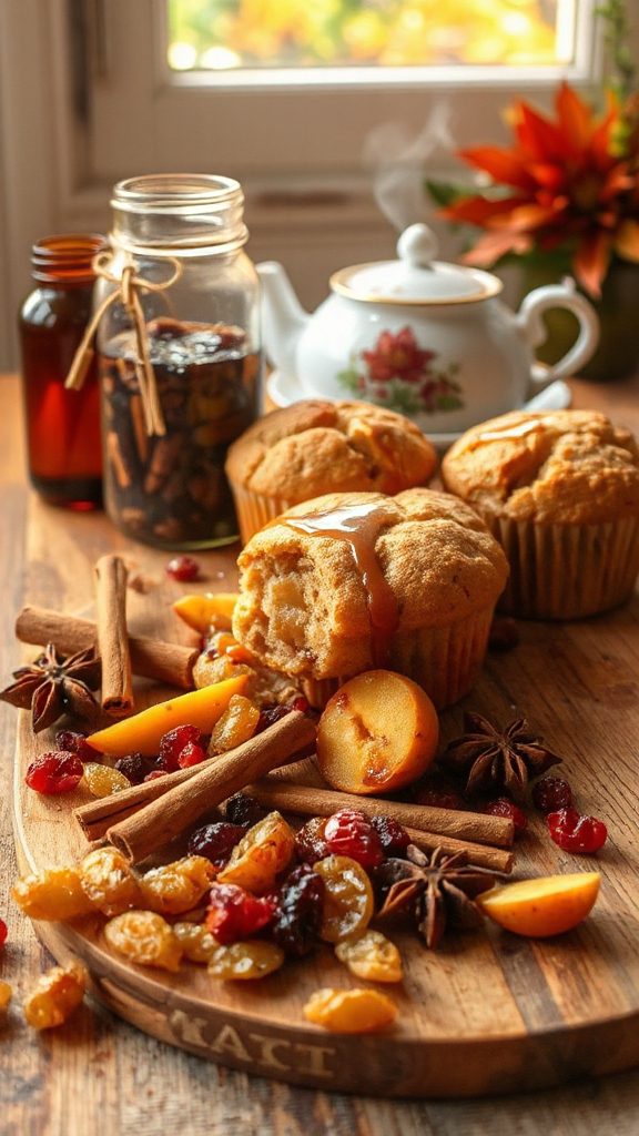 flavorful dried fruit muffins