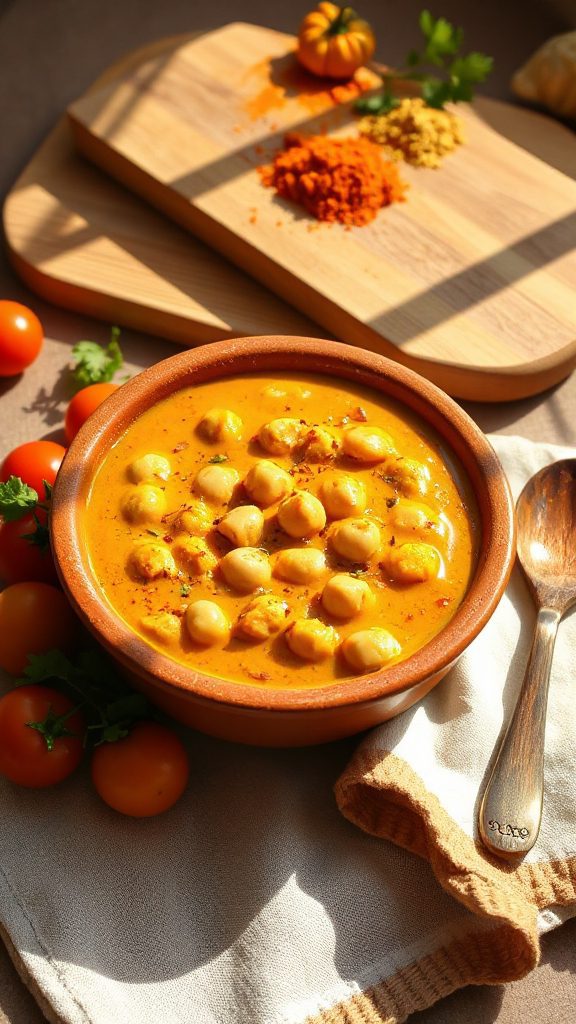 flavorful pumpkin chickpea curry