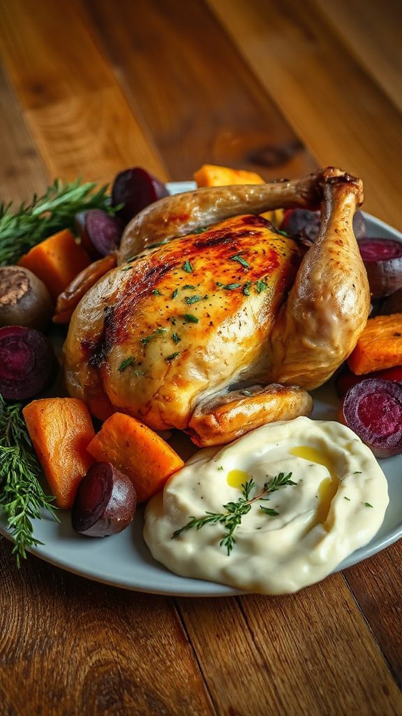 flavorful roasted chicken dish