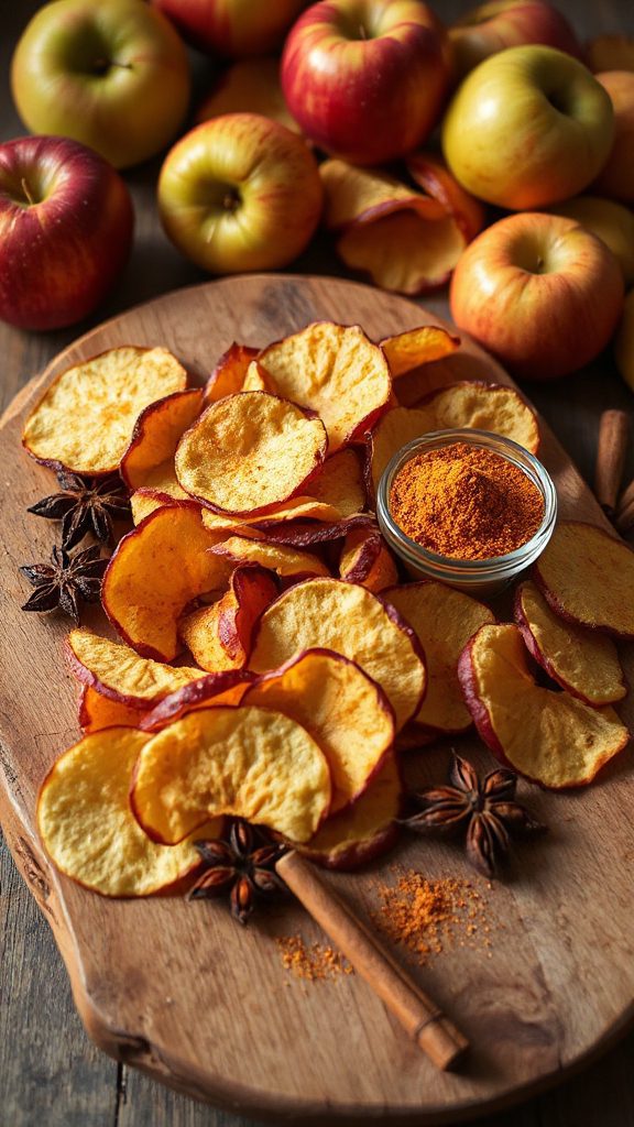 flavorful spiced apple chips