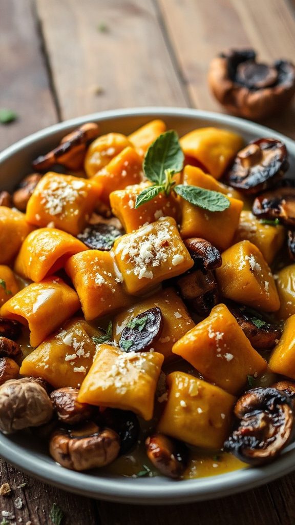 flavors of pumpkin and sage