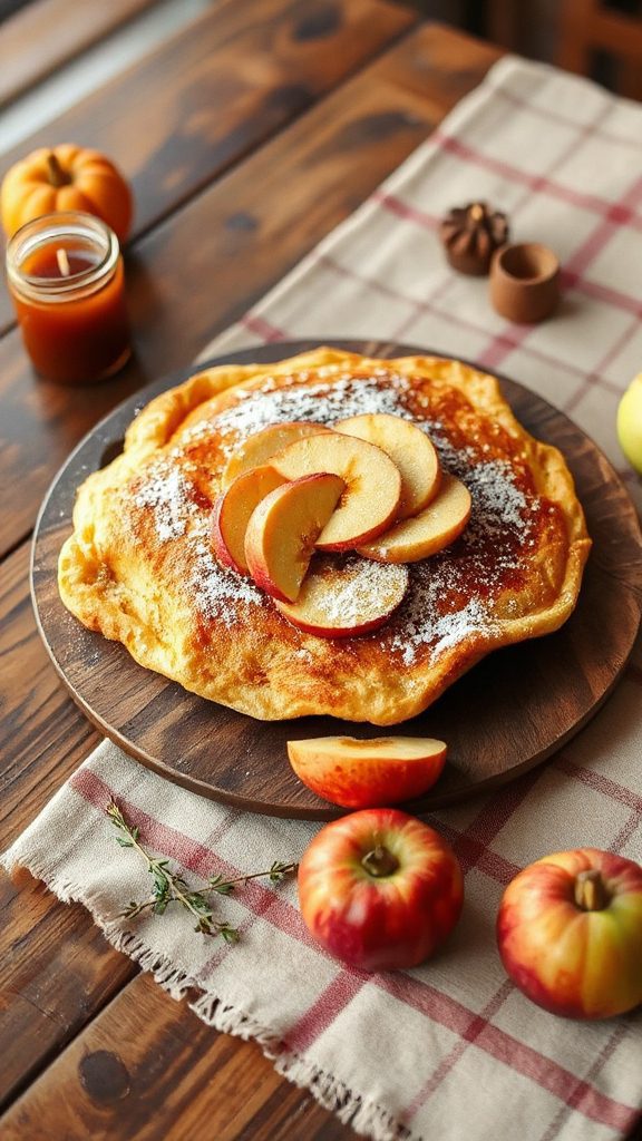 fluffy baked apple pancakes