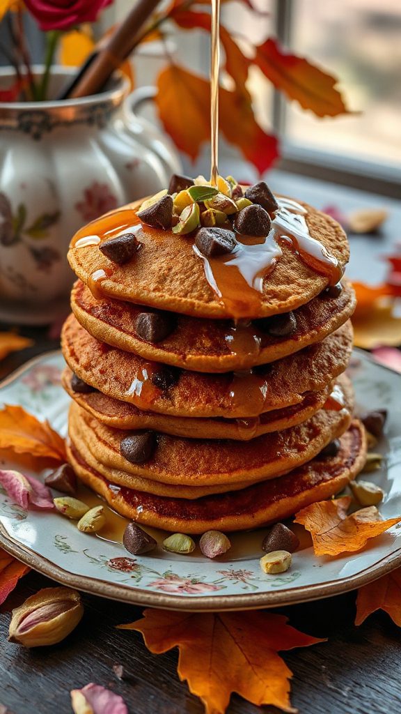 fluffy chocolate chip pancakes