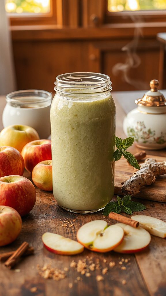 fresh apple ginger smoothie