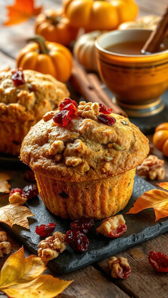 fruity cranberry apple muffins