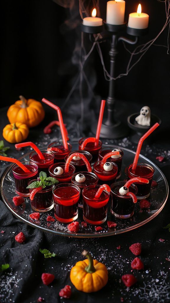 fruity halloween jello shots