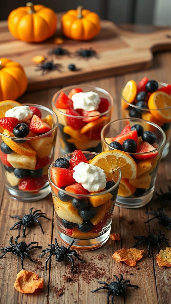 fun halloween fruit cups