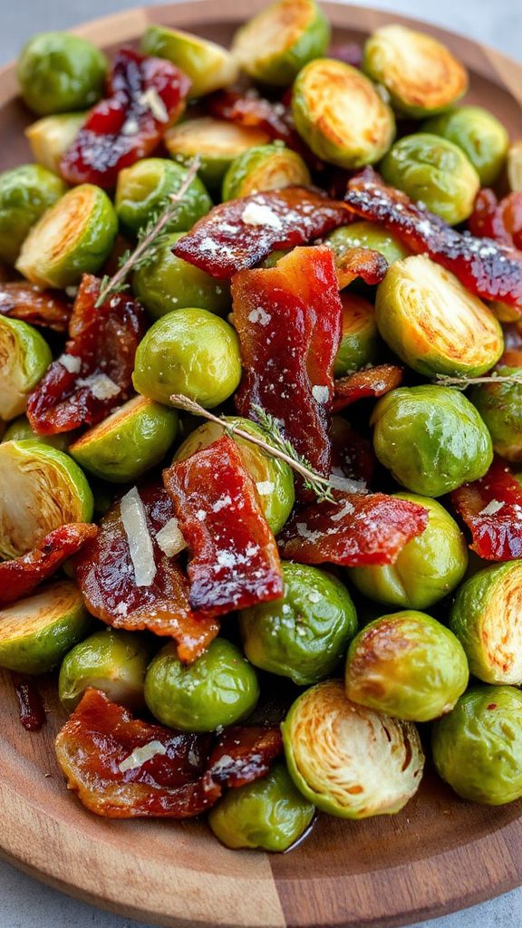 garlic parmesan brussels sprouts