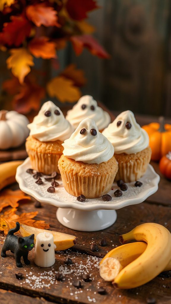 ghostly banana muffins recipe