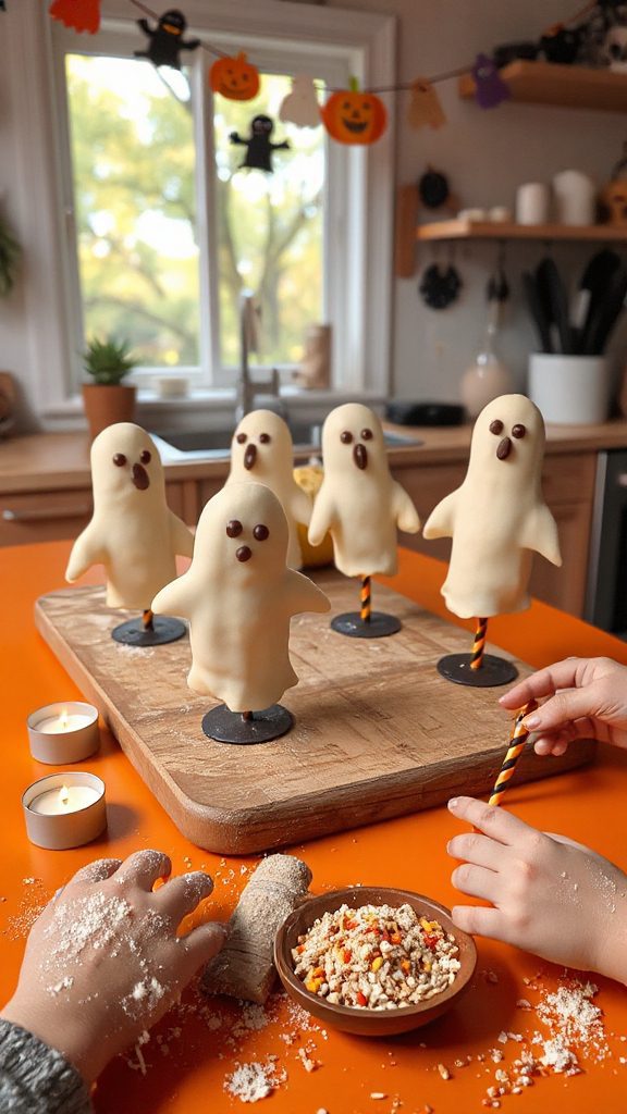 ghostly banana pops halloween treat