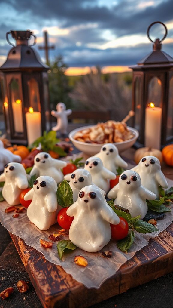 ghostly caprese skewers recipe
