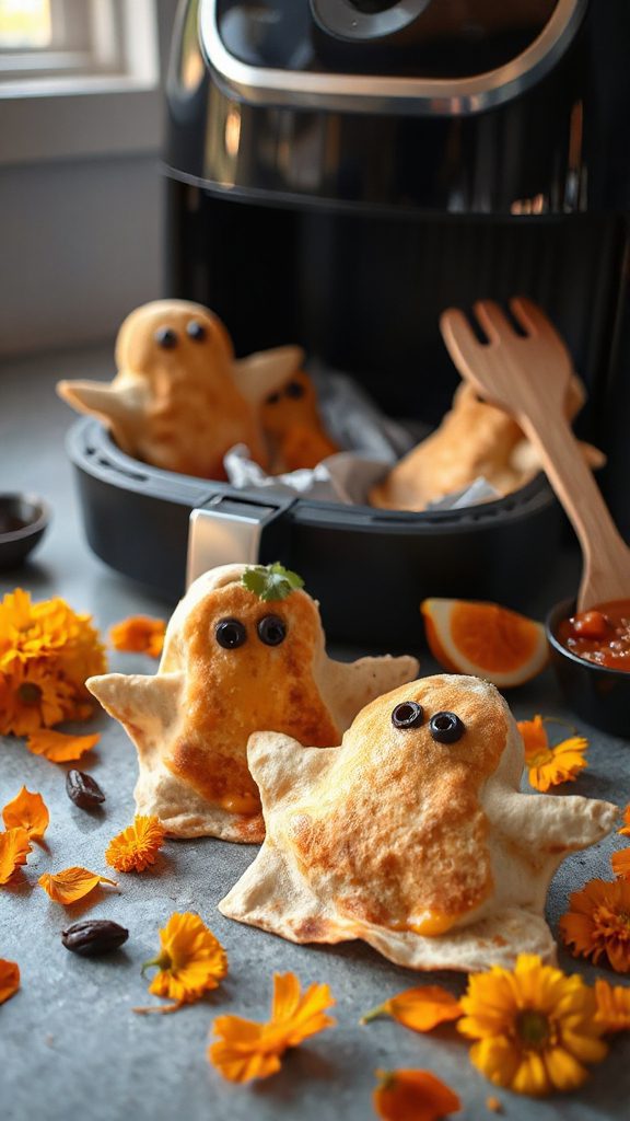 ghostly cheese quesadillas recipe