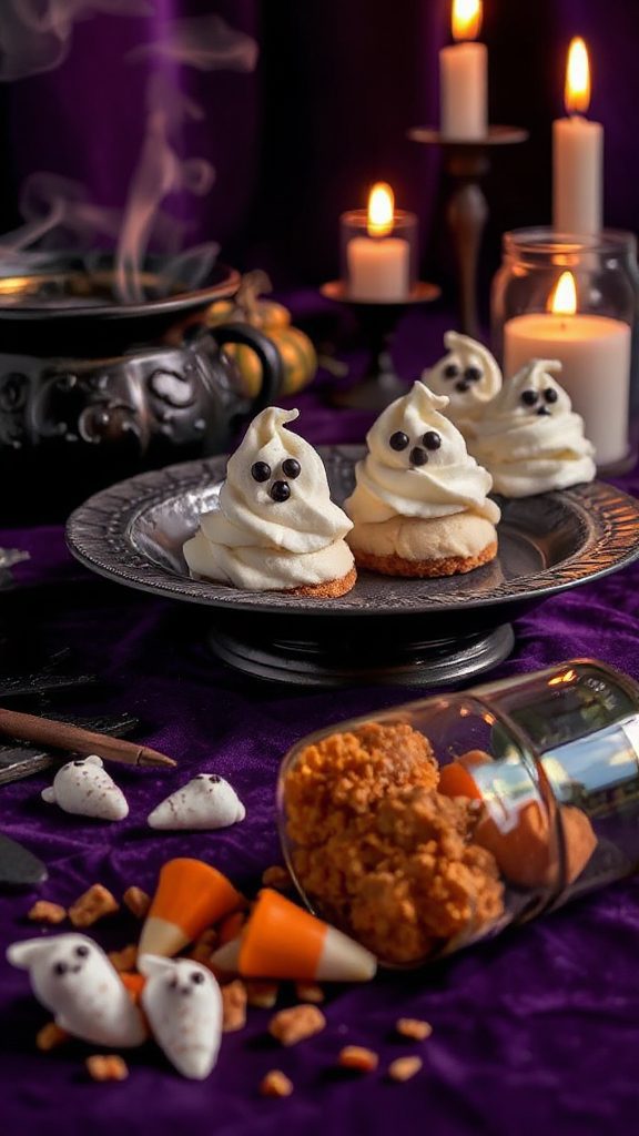 ghostly cheesecake halloween bites