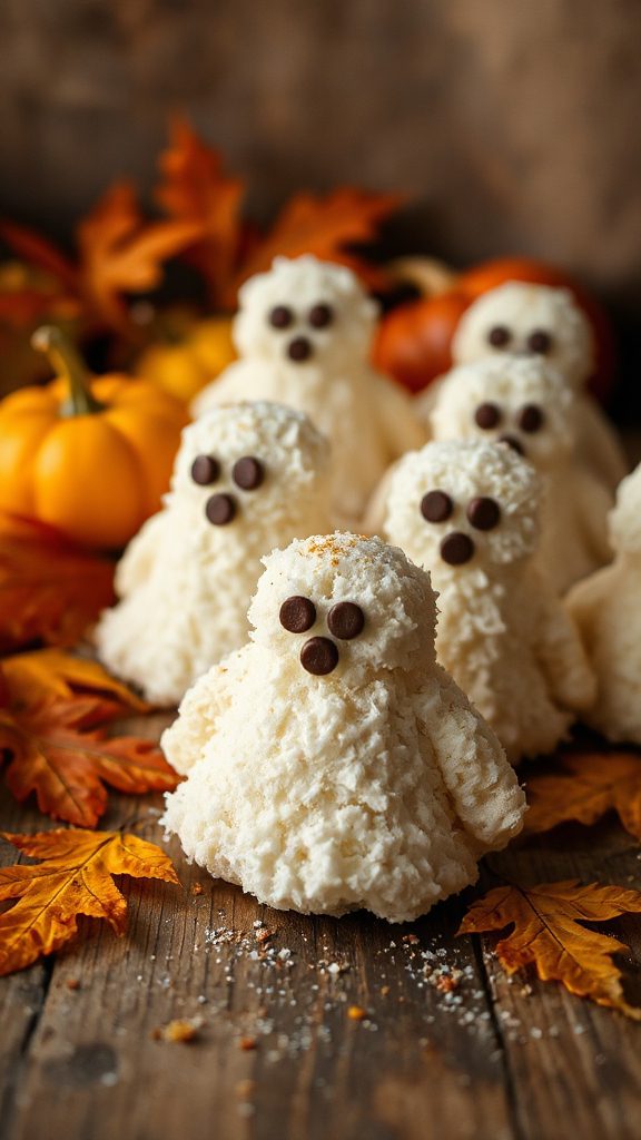 ghostly coconut halloween treats