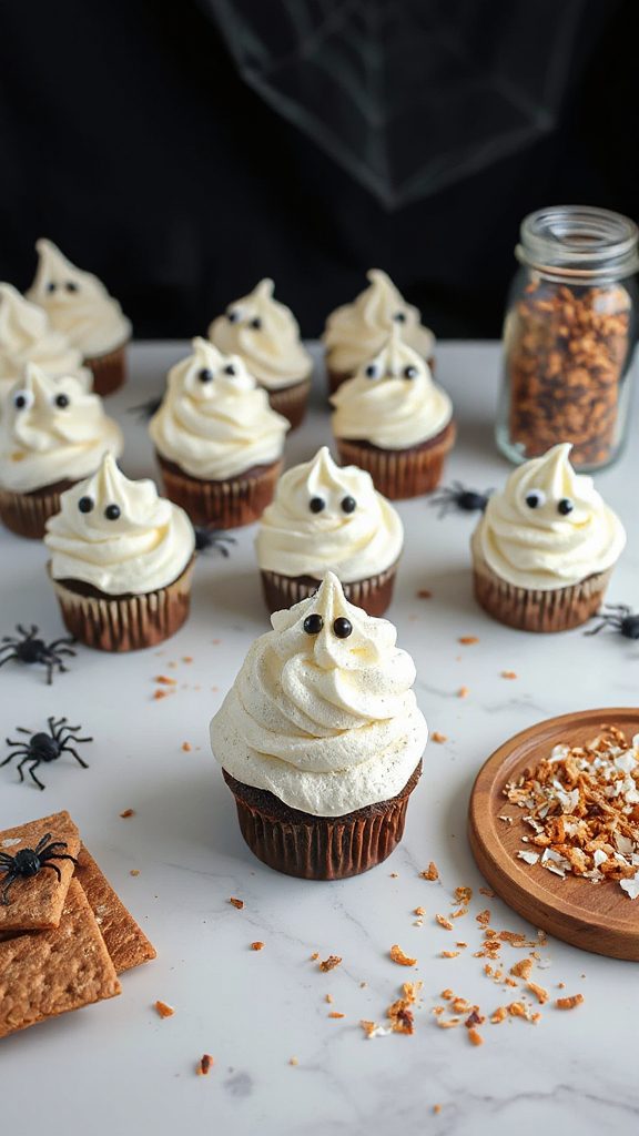 ghostly cupcakes recipe instructions