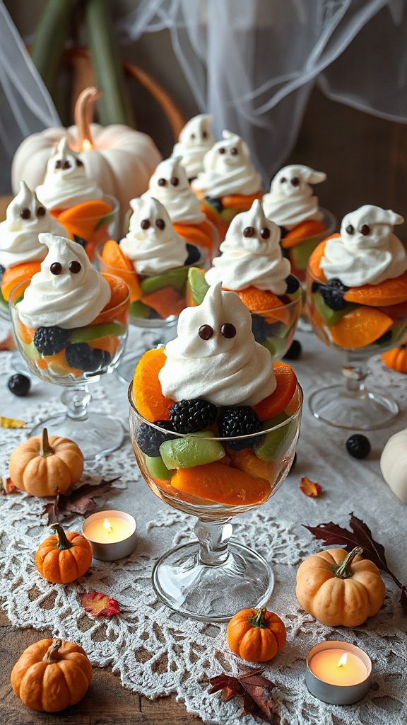 ghostly fruit halloween treat