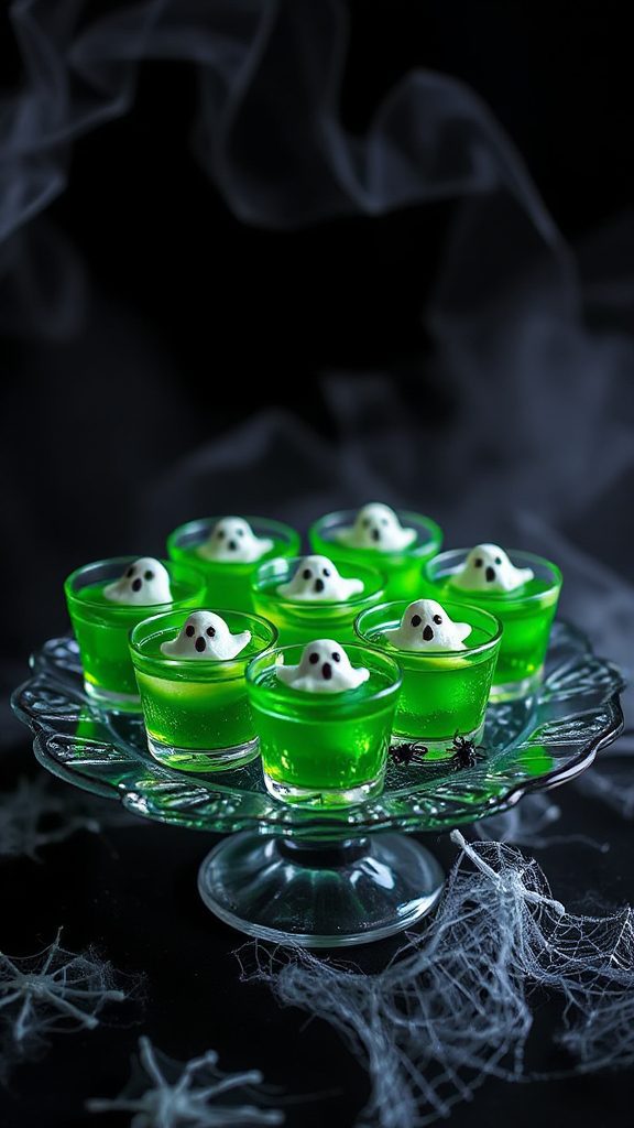 ghostly green apple treats