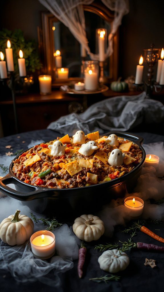 ghostly ground beef casserole