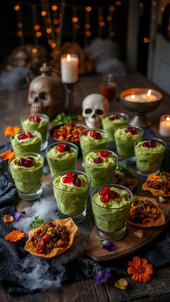 ghostly guacamole halloween appetizer