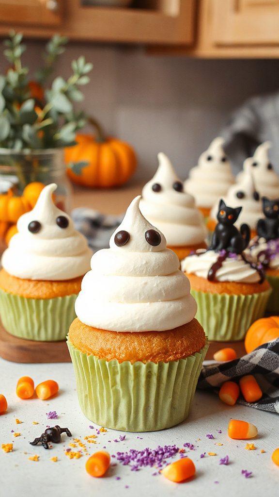 ghostly halloween cupcake recipe