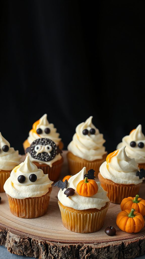ghostly halloween cupcake treats