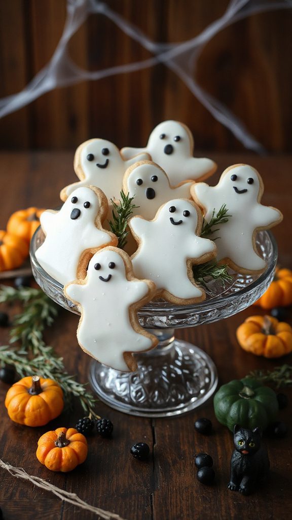 ghostly halloween sugar cookies