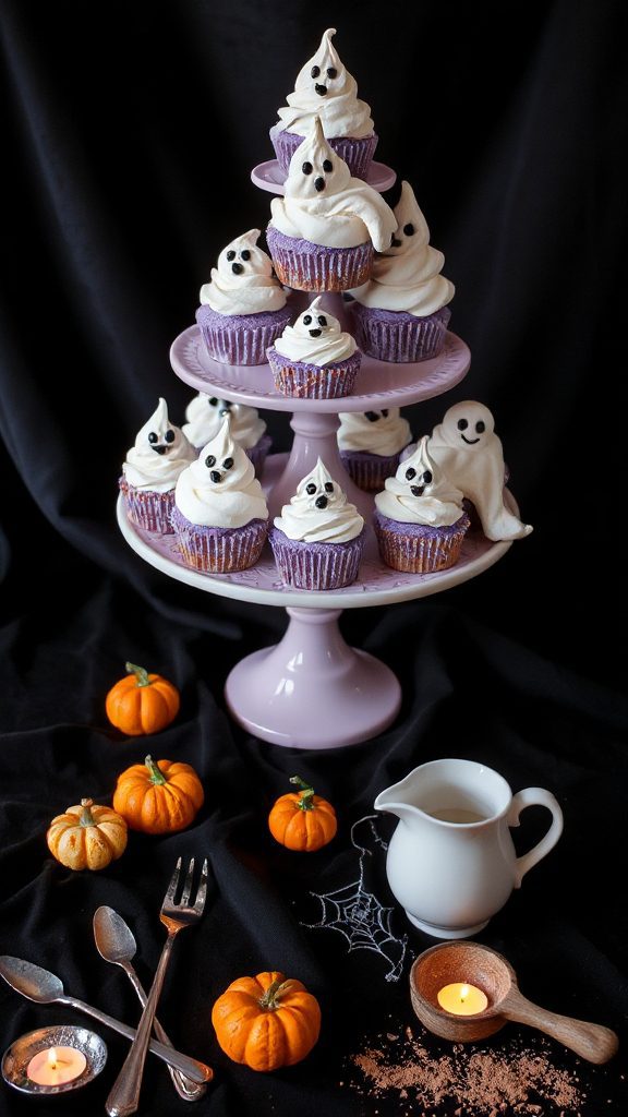 ghostly meringue cupcakes delight