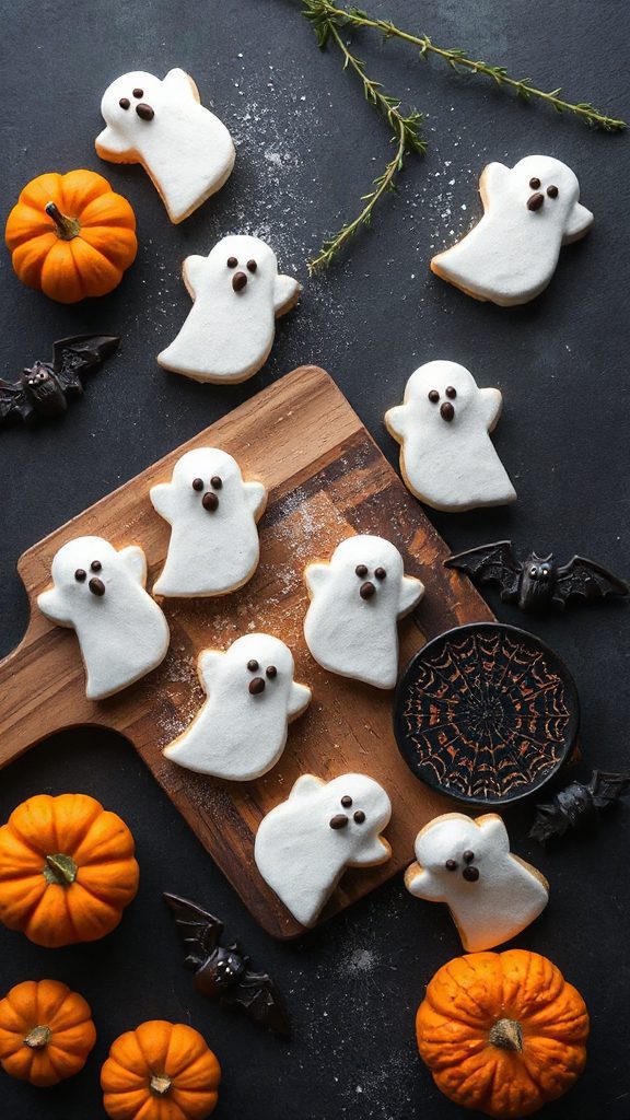 ghostly peanut butter cookies