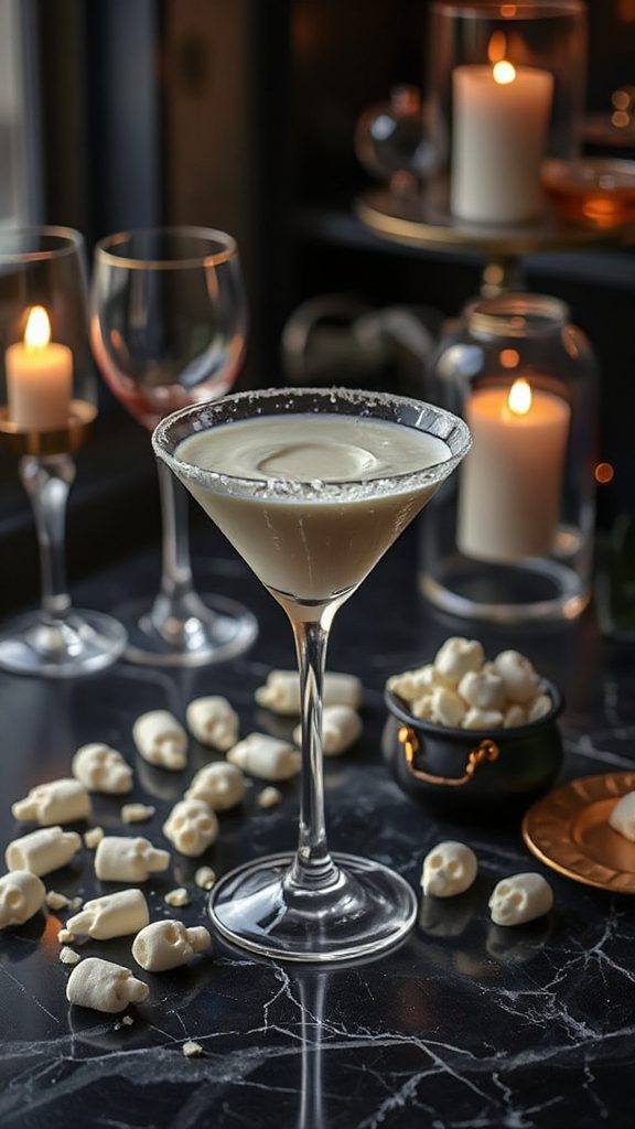 ghostly white chocolate cocktail