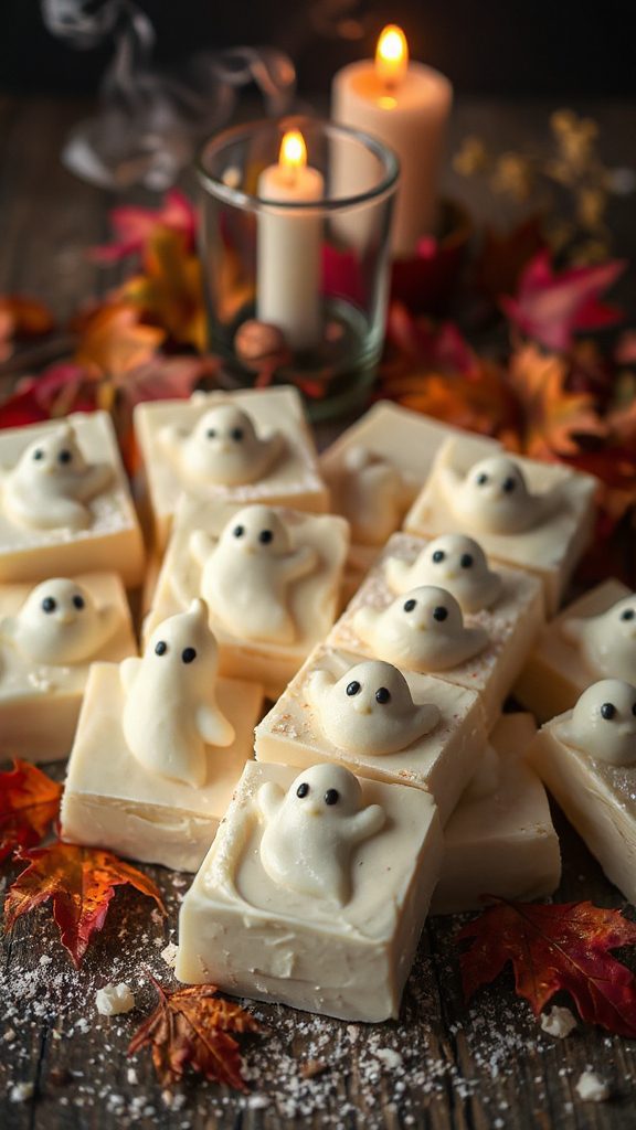 ghostly white chocolate fudge