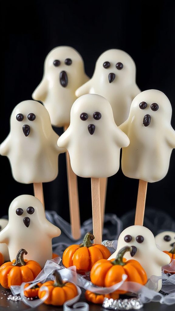 ghostly white chocolate treats