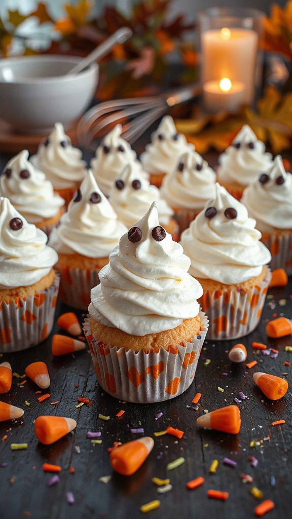 ghoulish ghost cupcakes recipe