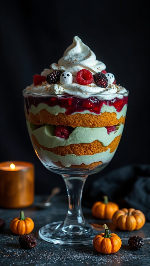 ghoulish green matcha mousse