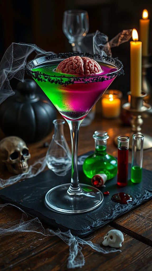 ghoulish halloween cocktail creation