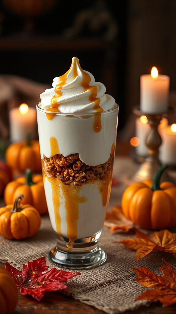 ghoulish halloween yogurt parfait