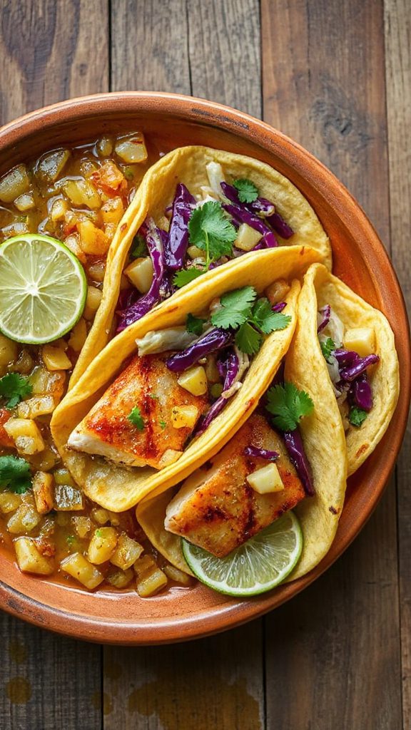 ginger apple chutney tacos