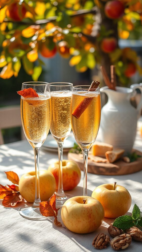 ginger apple cider mimosa