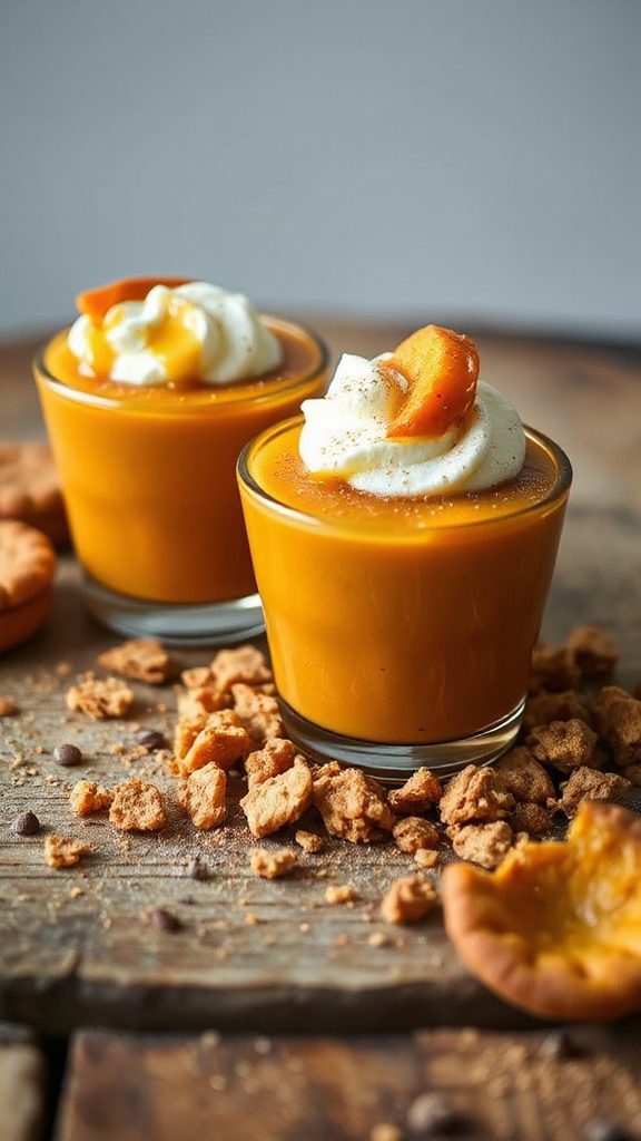 ginger snap pumpkin pudding cups