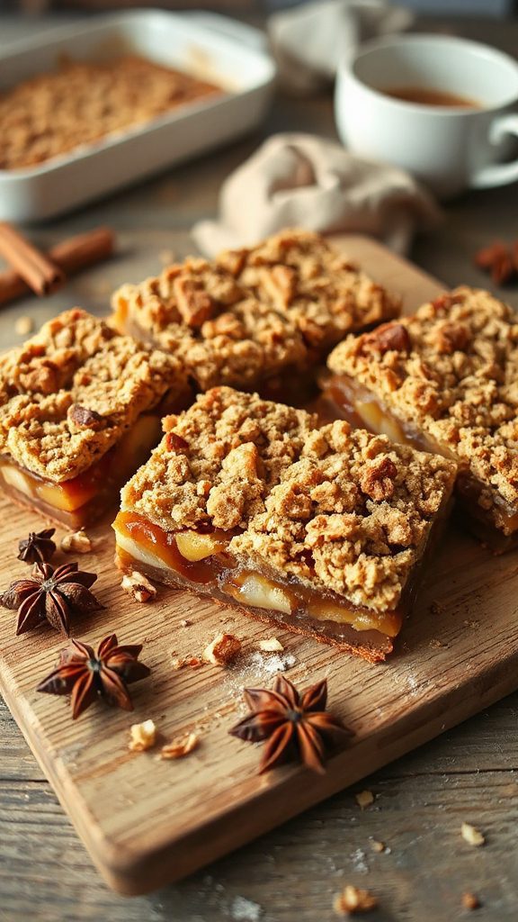 gingerbread apple pear crumble
