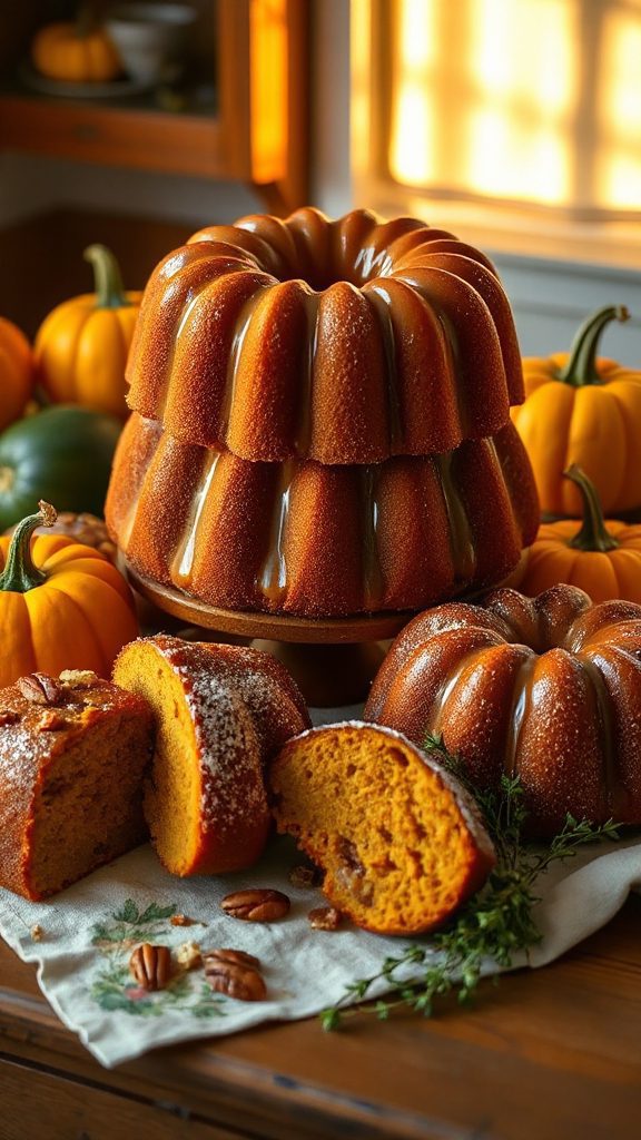 gingerbread pumpkin bundt cake