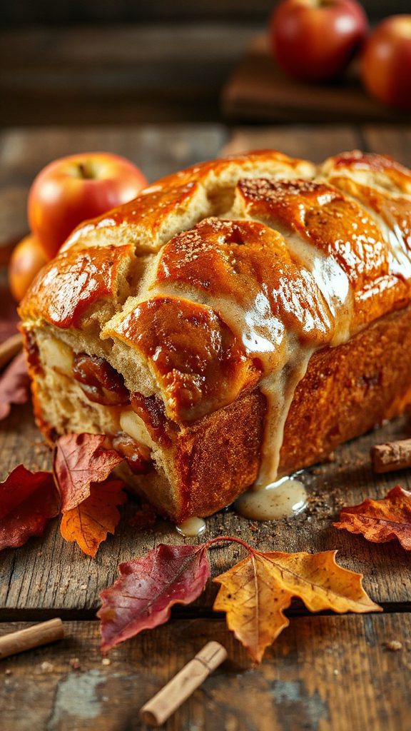 glazed apple fritter bread