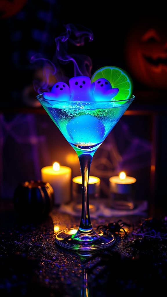 glow in the dark halloween cocktail